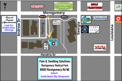 Directions to Pain & Swelling Solutions