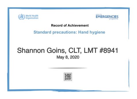 WHO Hand Hygiene Certification
