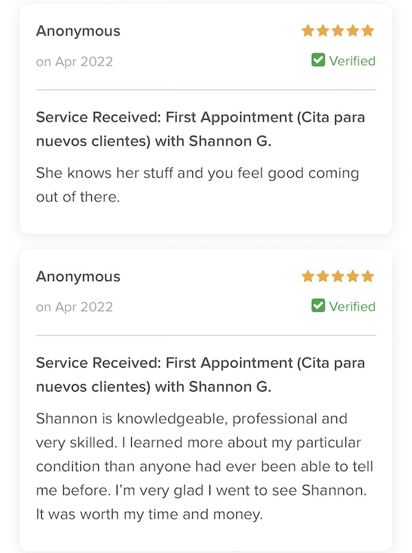 Reviews for Shannon Goins-Blair Pain & Swelling Solutions