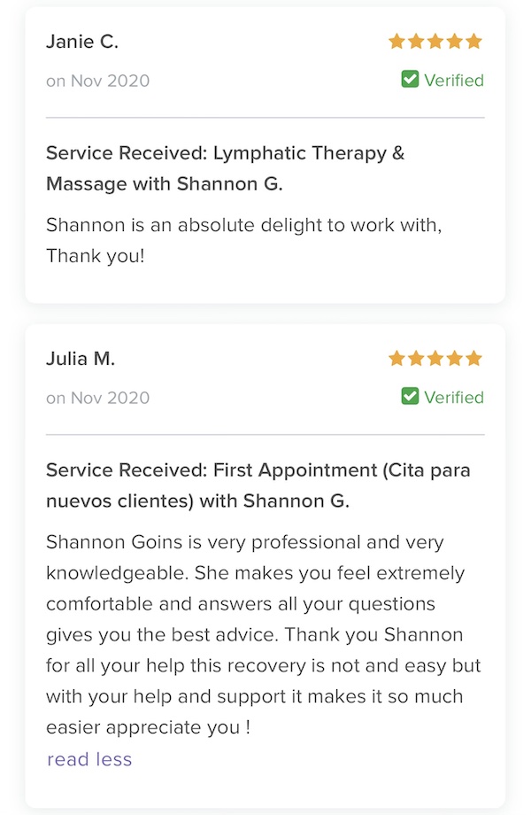 Certified Lymphedema Therapist MLD Manual Lymphatic Drainage Albuquerque review