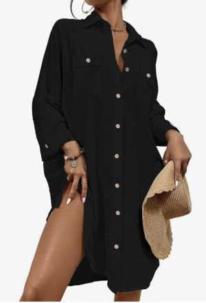 button down dress for plastic surgery recovery hack